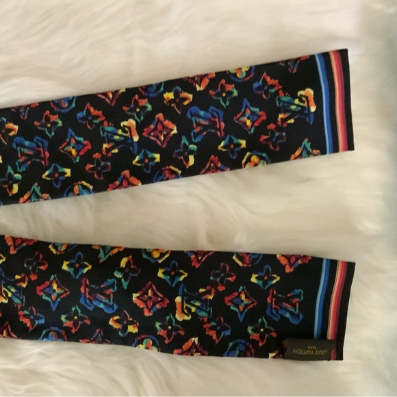 Louis Vuitton Black Rainbow Multicolor Rainbow Bandeau  🤩 *HARD TO FIND* - Picture 5 of 8